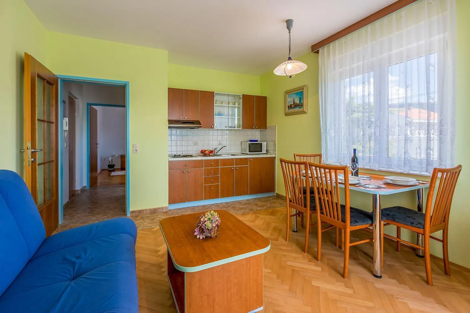 Komfortables Apartment Nur 500 Meter Zum Strand Mit Meerblick, Klima, Privatem Balkon Crikvenica